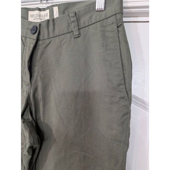 Wildfang Essential Trouser Pants women's size 0 olive green ace collection - Picture 2 of 7